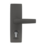 Gainsborough Trilock Urban Aurora Double Cylinder Entrance Lever Set Satin Graphite 8951AURSG