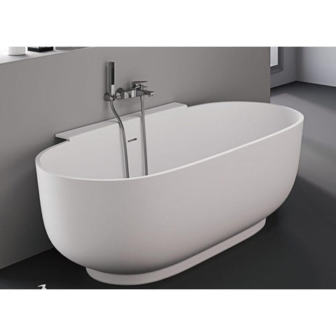 Kaskade Pure Abbey Back To Wall Bath 1700mm Matte White VX01-1700