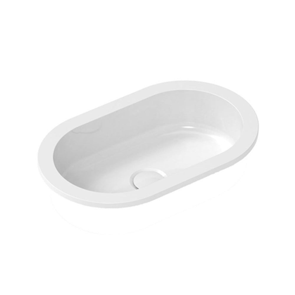 ADP Isla Under Counter/Inset Basin 450x280mm Gloss White TOPSISL4528GW