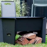 IXL Fire Pit Kyneton Outdoor Pit n Grill Black IXLKYNFP