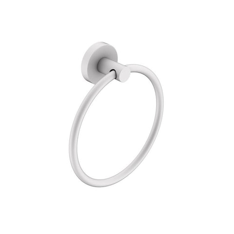 ADP Soul Hand Towel Ring Matte White JACCSOUTRWH