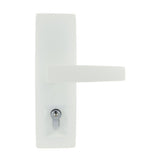 Gainsborough Trilock Urban Aurora Double Cylinder Entrance Lever Set White 8951AURWH