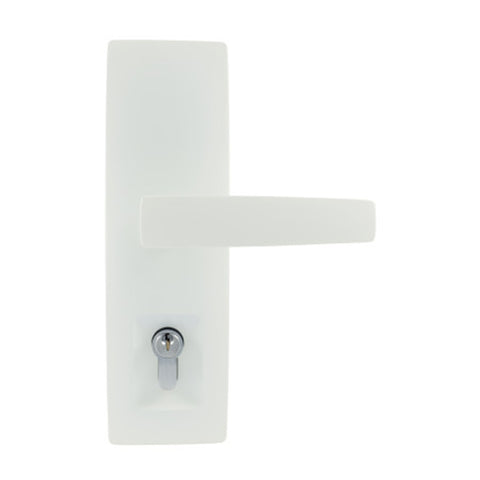 Gainsborough Trilock Urban Aurora Double Cylinder Entrance Lever Set White 8951AURWH