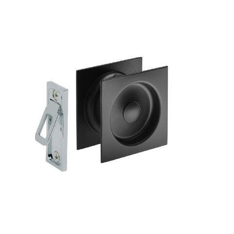 Gainsborough Passage Sliding Cavity Set Square Matte Black 386MBS