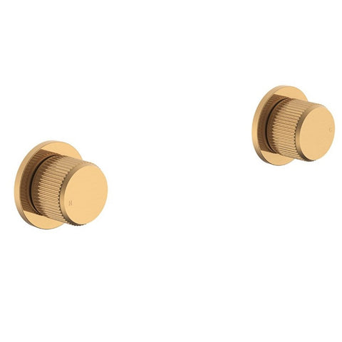 ADP Soul Groove Wall Top Ass pair Brushed Brass JTAPWTASOUBB