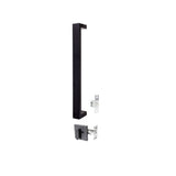 Gainsborough Oblong 450mm Pull Handle Entrance Set Matte Black OBL450PHENTMBK