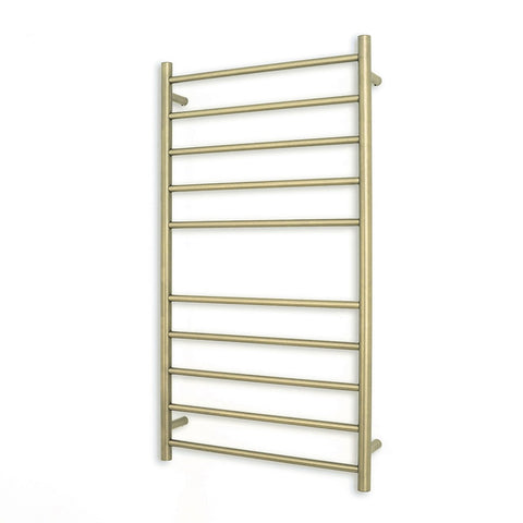 Radiant Heated Round Towel Rail Right 600x1100mm Light Gold Lg-Rtr02Right
