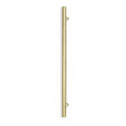 Radiant Non Heated Round Single Bar Towel Rail Vertical 950mm Light Gold NH-LG-VTR-950