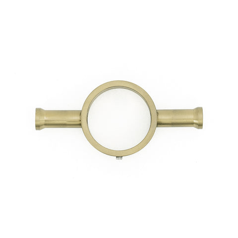 Radiant Vertical Single Heated Towel Bar 40mm X 950mm Light Gold (Top or Botton Wiring) LG-VTR-950