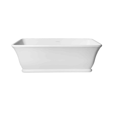 Turner Hastings Lynton Freestanding Bath 1680mm TitanCast Satin Silk White LY16800TCB