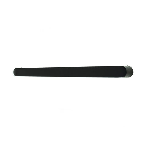 Radiant Non Heated Square/Round Single Bar Towel Rail 650mm Matte Black NH-BLK-ASPEN-650
