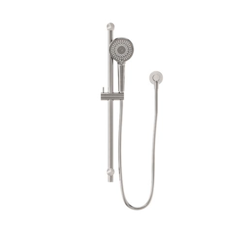 Nero Round Metal Project Rail Shower Brushed Nickel NR318BN