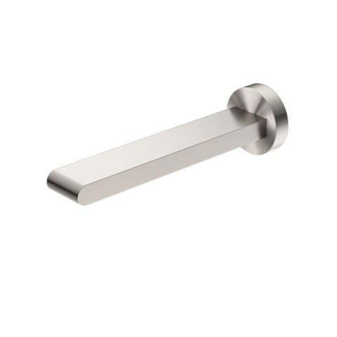 Nero Bianca Fixed Basin/Bath Spout 200mm Brushed Nickel NR321503BN