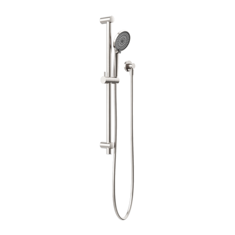 Nero Round Metal Project Rail Shower Brushed Nickel NR318BN