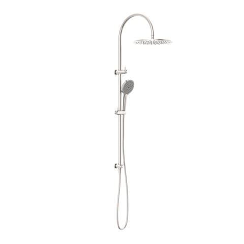 Nero Mecca Twin Shower With Air Shower II Brushed Nickel NR221905HBN