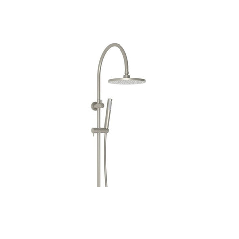 ADP Soul Gooseneck Twin Shower Set Brushed Nickel JTAPSRTSETSOUNK