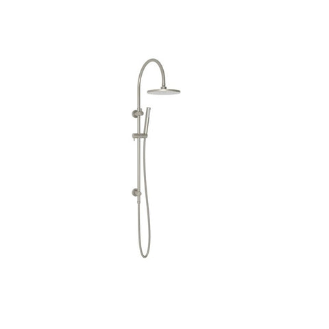 ADP Soul Gooseneck Twin Shower Set Brushed Nickel JTAPSRTSETSOUNK