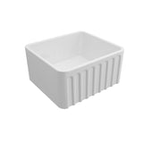 Turner Hastings KIT Novi Fireclay Butler Sink 500x460mm (w/ Overflow. Inc. Waste) Gloss White NO50FSOF