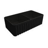 Turner Hastings KIT Novi Fireclay Butler Sink 850x460mm (w/ Overflow. Inc. Waste) Matte Black NO85FSMBOF