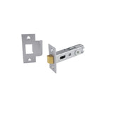 Gainsborough Tubular Latch T Strike Rectangular 60mm Dual Sprung Satin Chrome 480TSCS