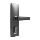 Gainsborough Trilock Urban Aurora Double Cylinder Entrance Lever Set Satin Graphite 8951AURSG