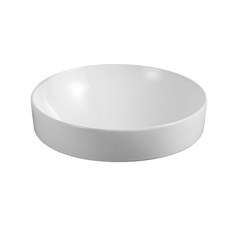 Seima Obello 370 Semi-Inset Basin Round 370x370mm (No Taphole) Gloss White 192957