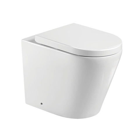 Fienza Isabella Wall Faced Pan & Seat (S Trap) Gloss White K019A-PS