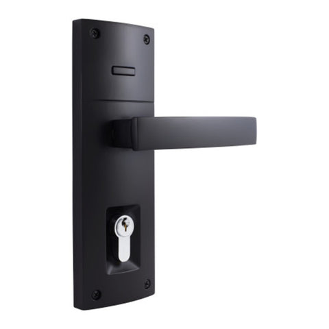 Gainsborough Trilock Contemporary Angular Double Cylinder Matte Black 8951ANGMB