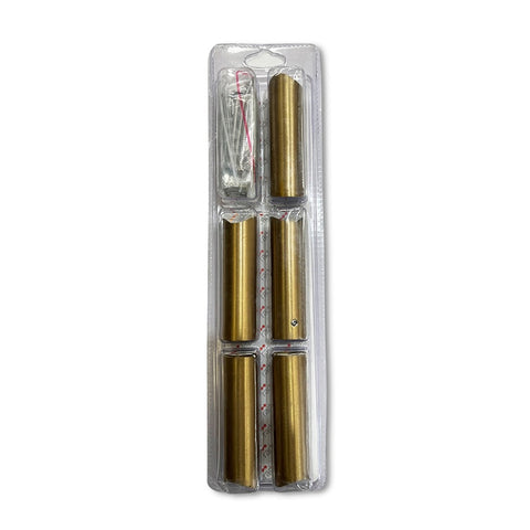 Radiant Round Standard Full Set Brackets & Fixings 80mm Brushed Gold GLD-LR-BRACKETSET
