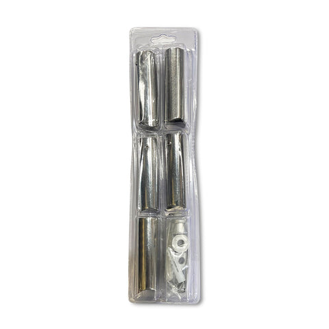 Radiant Round Standard Full Set Brackets & Fixings 80mm Polished PLR-BRACKETSET