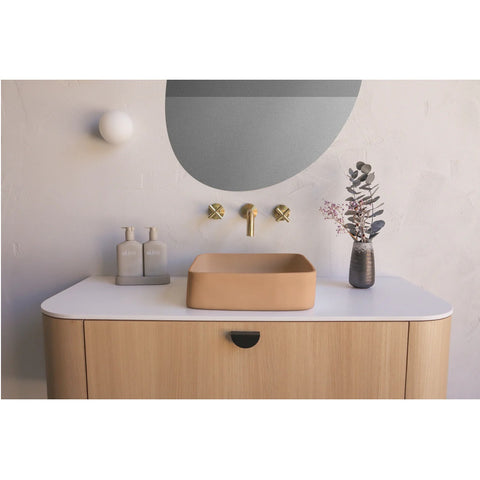 Nood Co Cast Basin - Surface Mount (Pastel Peach) CA1-1-0-PA