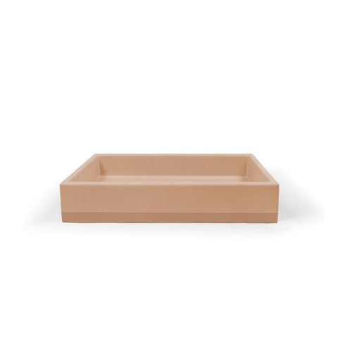Nood Co Box Basin Two Tone - Surface Mount (Pastel Peach) BX2-1-0-PA