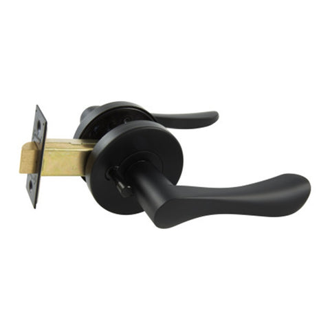 Gainsborough Florence Lever Privacy Set Matte Black 115FLOMB