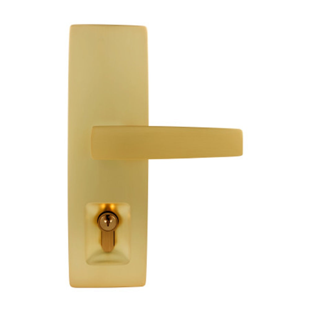 Gainsborough Trilock Urban Aurora Double Cylinder Entrance Lever Set Satin Brass 8951AURSB