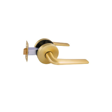 Gainsborough QuickFix Sierra Passage Lever Set with Latch Satin Brass 700SIELRSBWL