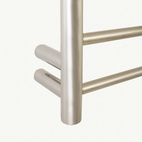 Radiant Round 7 Bar Heated Rail 600mmx800mm (Right Wiring) Polished Stainless Steel RTR01RIGHT