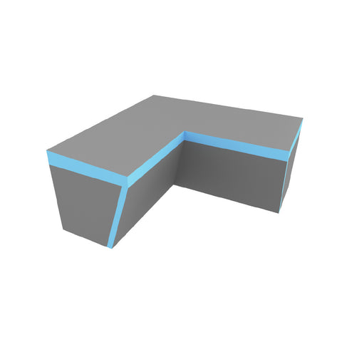 Radiant Thermasheet Corner Shower Seat 1000x450x470mm RSB-CNR-1000