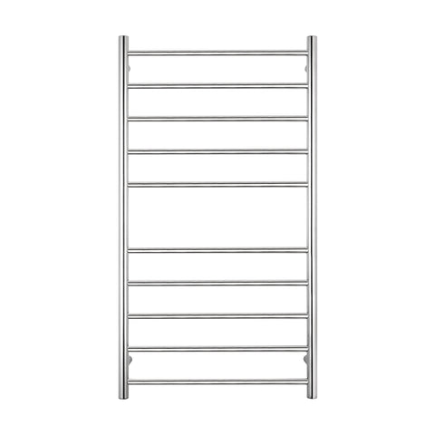 Radiant Polished 600 x 1100mm Round Heated Towel Rail (Left Wiring) RTR02LEFT
