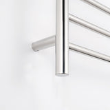 Radiant Low Voltage Polished 600 x 800mm Round Heated Towel Rail (Right Wiring) 12V-RTR01RIGHT
