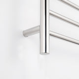 Radiant Polished 900 x 1100mm Round Heated Towel Rail (Right Wiring) RTR05RIGHT