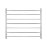Radiant Polished 900 x 750mm Round Heated Towel Rail (Right Wiring) RTR08RIGHT