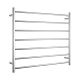 Radiant Polished 900 x 750mm Round Heated Towel Rail (Right Wiring) RTR08RIGHT