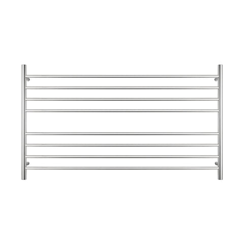 Radiant Polished 1300 x 750mm Round Heated Towel Rail (Left Wiring) RTR09LEFT
