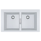 Franke Sirius Tectonite Sink Double Bowl 860mm White S2D620PW