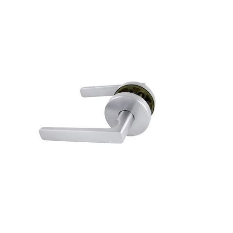 Gainsborough QuickFix Rivera Passage Lever Set with Latch Satin Chrome 700RIVLRBSCWL