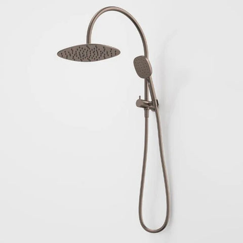Caroma Contura II Compact Twin Shower Brushed Bronze 849082BBZ4A