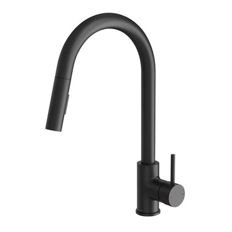 Phoenix Pina Pull Out Sink Mixer 230mm Matte Black 153-7105-10-1