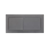 Turner Hastings Rectangle Flush Button Brushed Gunmetal THSP026