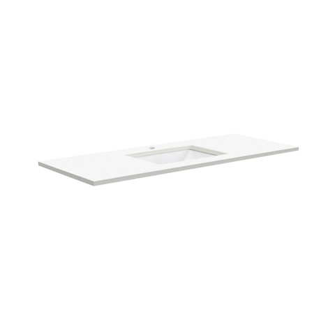 Fienza Sarah Roman Sand Undermount Vanity Top 1200mm Silica Free (No Taphole) White SA1200-0-SF