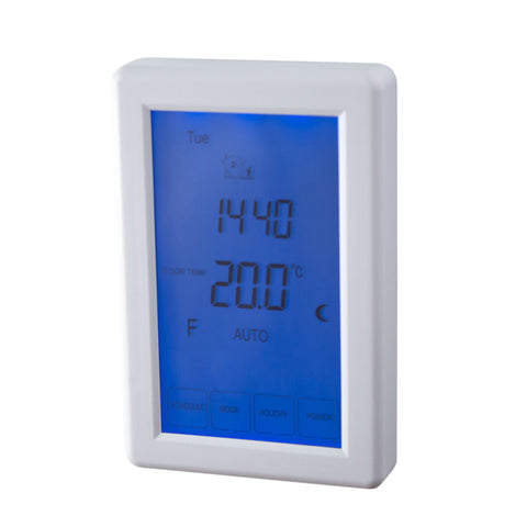 Radiant Touchscreen Thermostat Vertical White TS8100W-TH-V